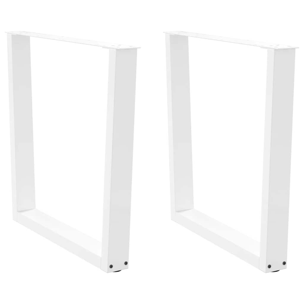 vidaXL Patas para mesa de comedor en forma de V (2 unidades) 80 x (72-73,3) cm, acero