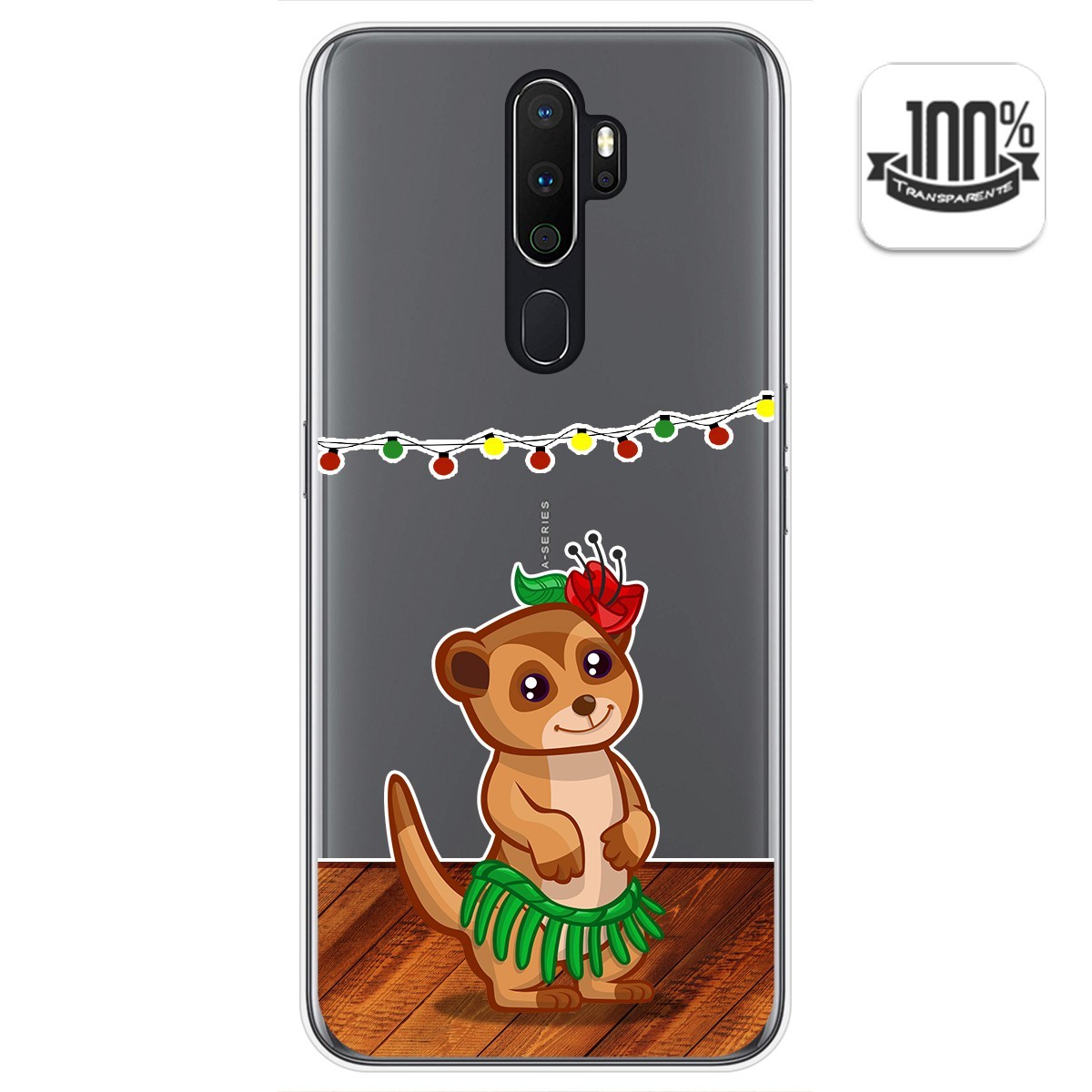 Tumundosmartphone Funda Gel Transparente para Oppo A5 2020 diseño Suricata Dibujos
