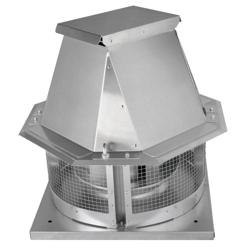 Motor extractor de tejado para humos de cocinas industriales