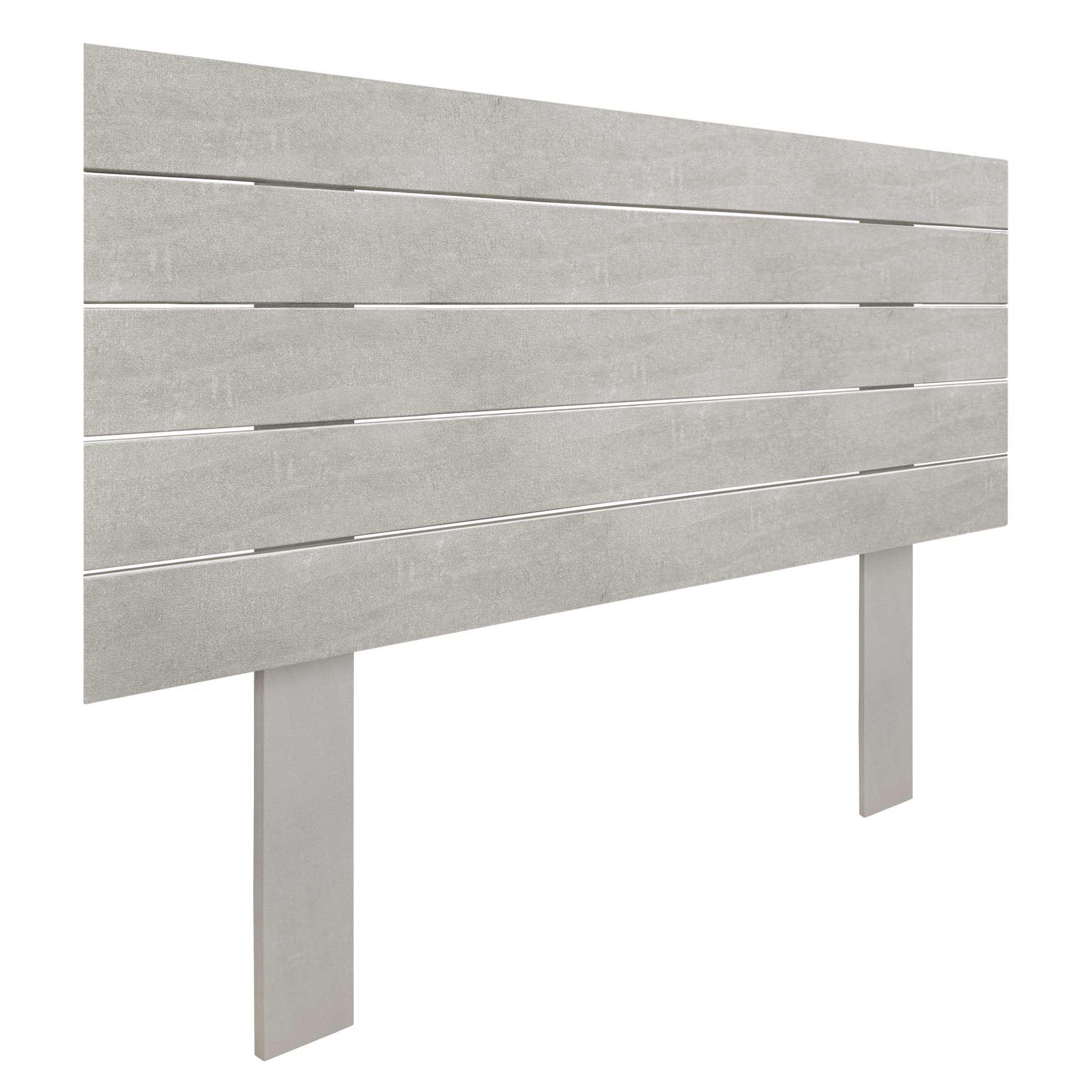 DHOME Cabecero de Madera reciclada DM Estilo Palet Horizontal con Patas Cama Palets Herrajes incluidos