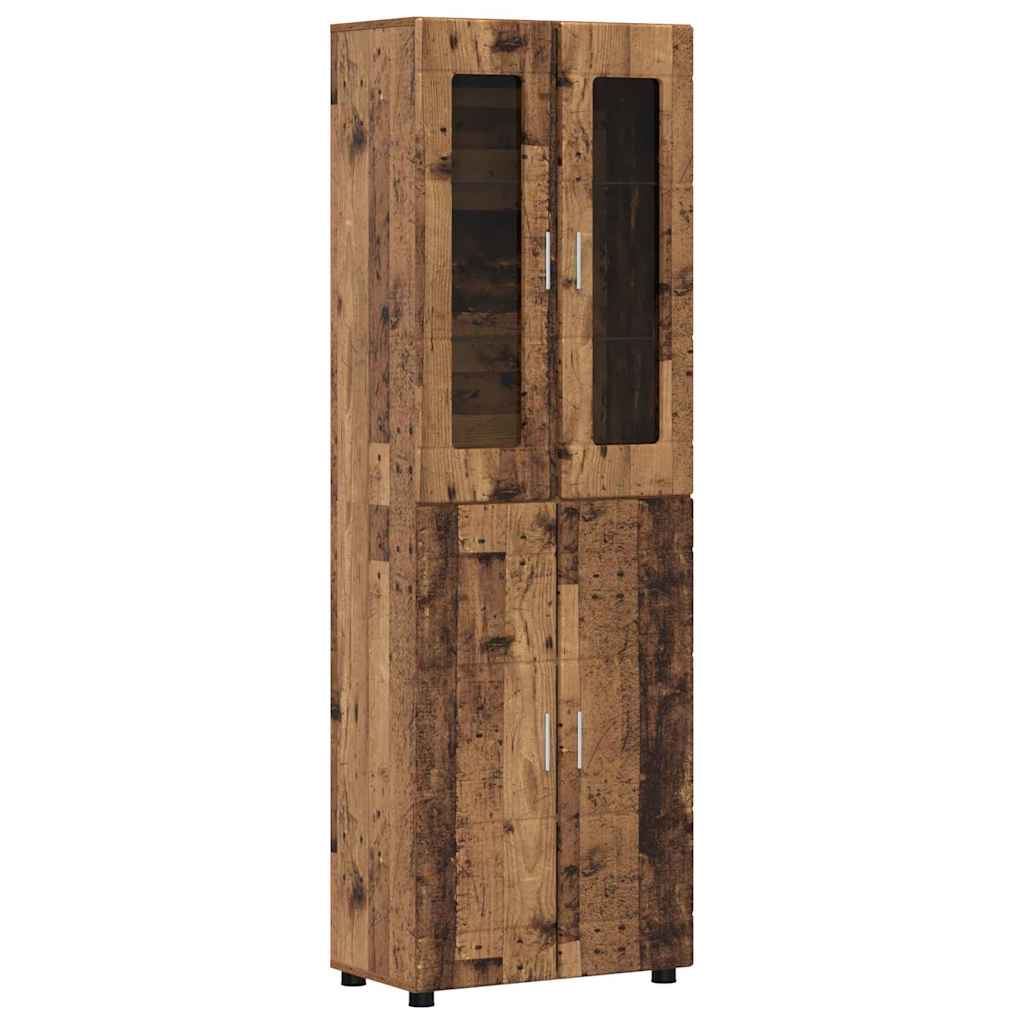 vidaXL Aparador alto FLORIN 60 x 35 x 182 cm Madera de ingeniería