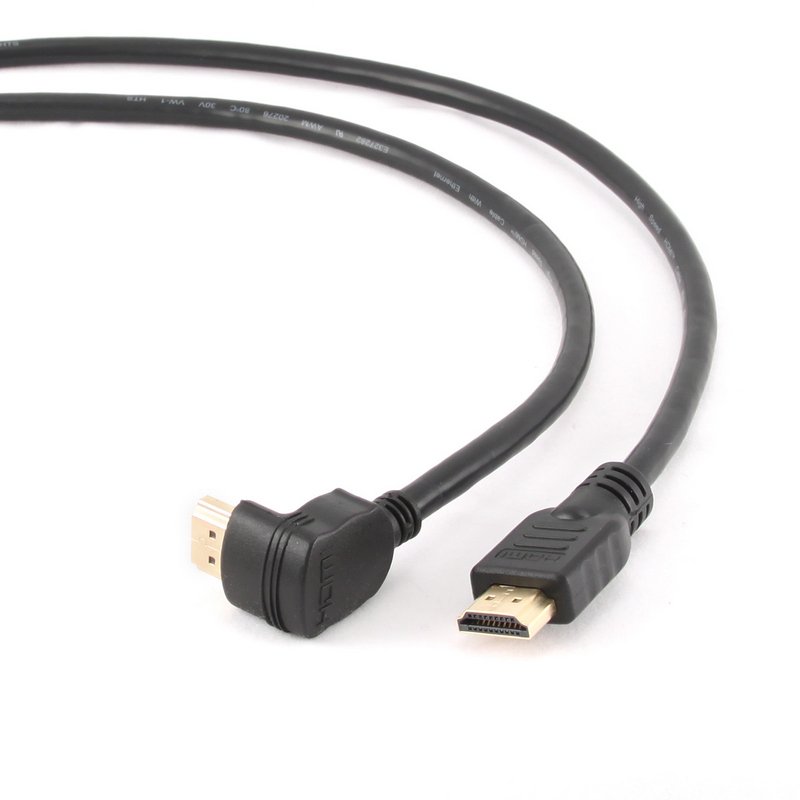 Gembird angled hdmi cable 2.0 1.8m black