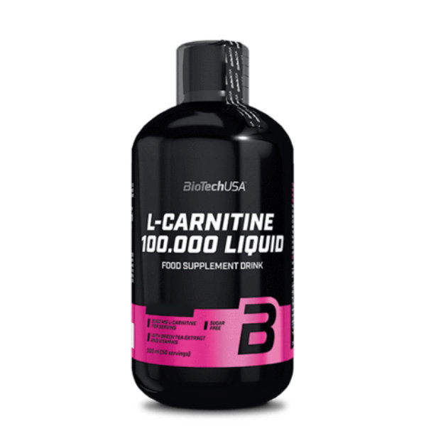 Biotech USA L-Carnitine 100.000 Liquid - 500 ml Suplemento Líquido de L-Carnitina