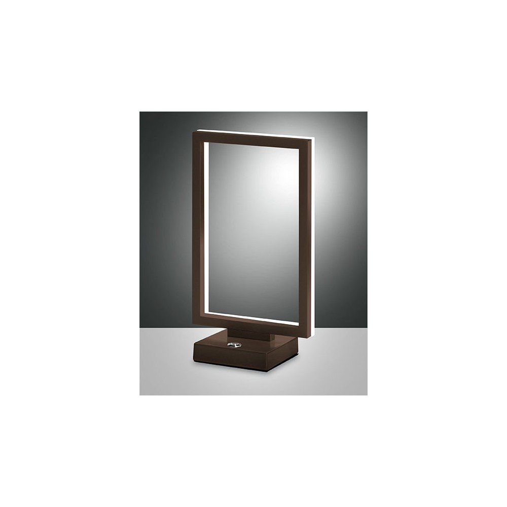 Lámpara de Mesa LED BARD 15W Corten 3394-30-361 Fabas Luce
