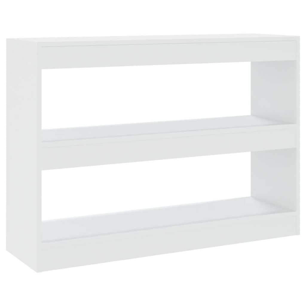 vidaXL Estantería/divisor de espacios 100x30x72 cm Blanco, Negro, Roble Sonoma Mueble Almacenaje Estantería para Oficina, Estudio, Dormitorio Estantería/Librería/ mueble de Almacenamiento