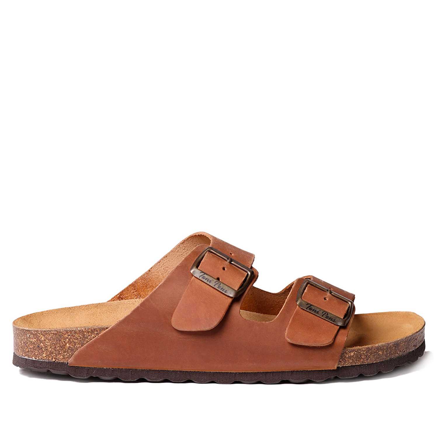 Toni Pons Sandalias de hombre de piel con hebillas GER-PE