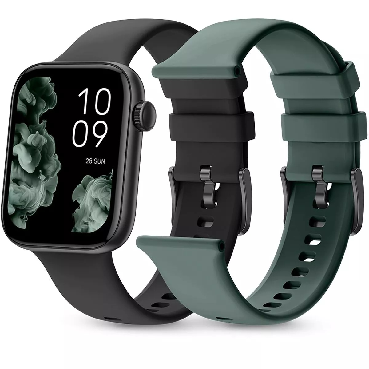 RELOJ SMARTWACH SPC SMARTEE DUO 9650N NEGRO - NOTIFICACIONES - LLAMADAS - INCLUYE 2 CORREAS - RELOJ INTELIGENTE