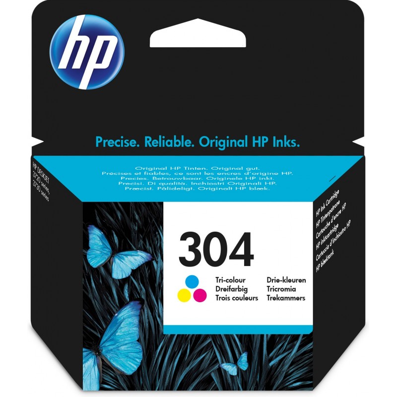 HP - Cartucho de tinta Original 304 tricolor N9K05AE