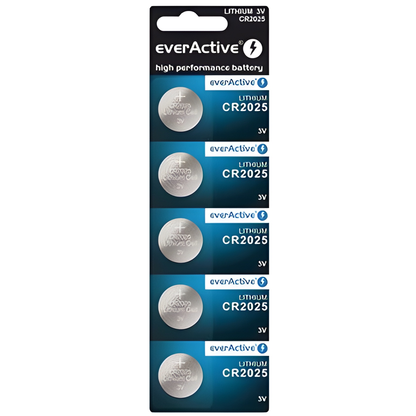 EverActive CR2025 3 V 5 Units 10 Years Lasting 1 Blister Lithium Button Batteries