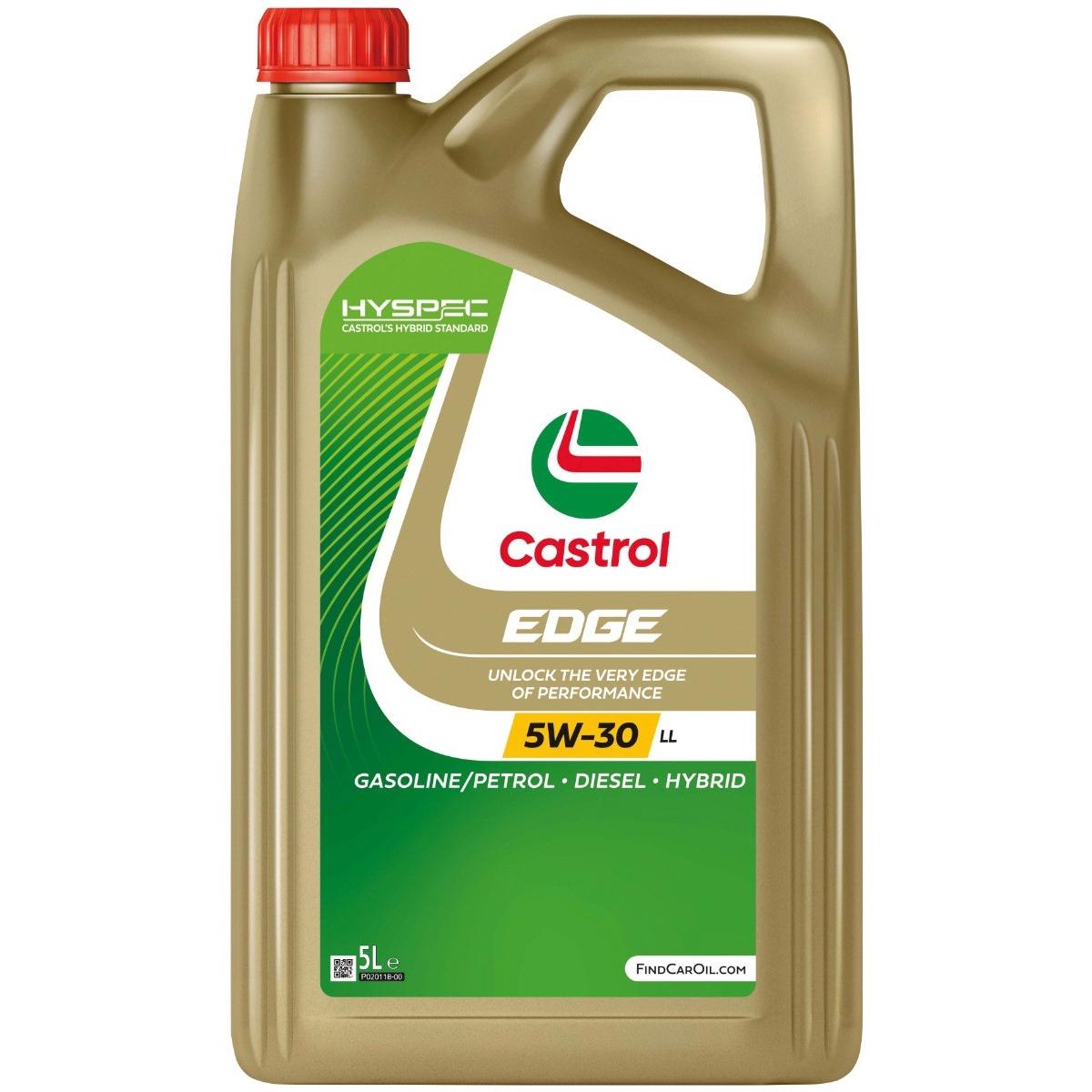 Castrol EDGE 5W-30 LL Aceite de Motor - Garrafa de 5 litros