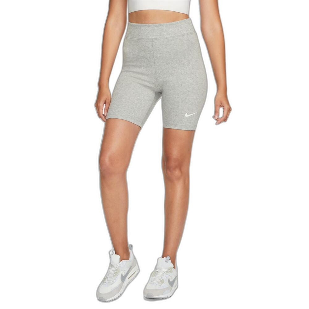 Short Nike W Nsw Clsc Hr 8In Ciclista Gris Dv7797-063