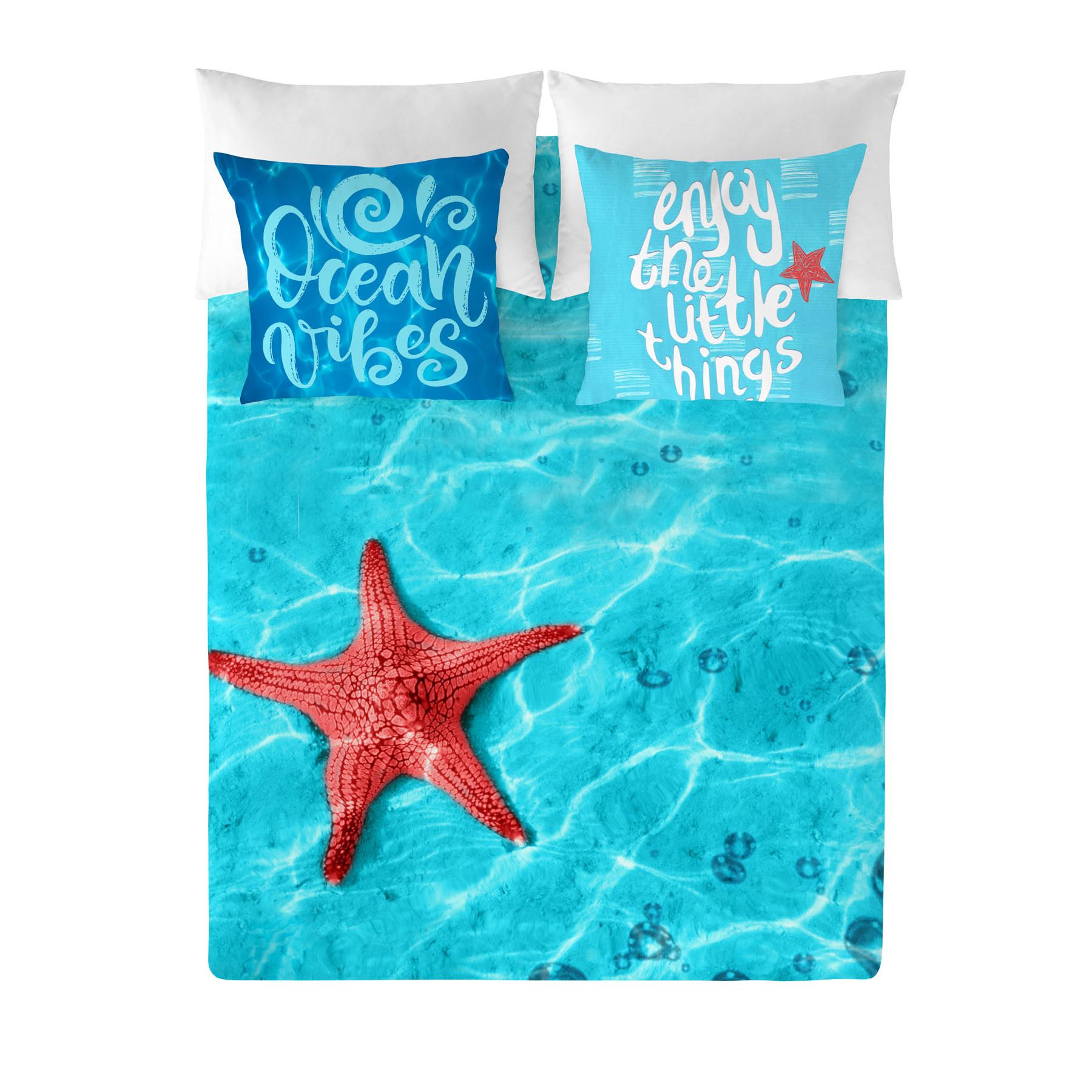 FUNDA NÓRDICA 100% ALGODÓN OCEAN VIBES COSTURA FABRICADO EN ESPAÑA