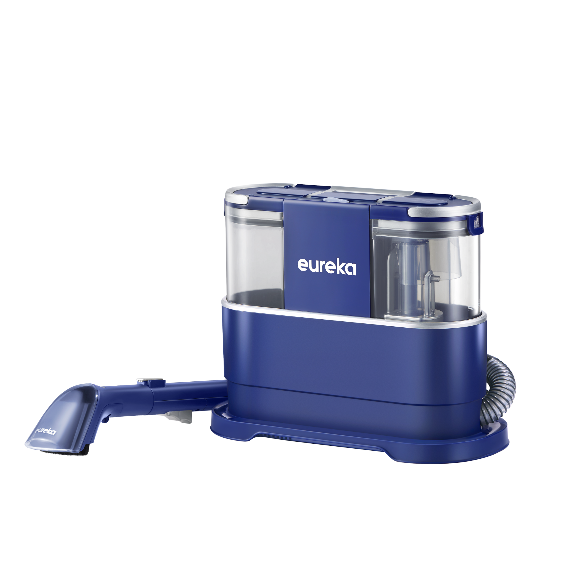 Eureka NEY100 Aspiradora para alfombras | Limpiador de manchas multisuperficie para alfombras, moquetas, tapicerías, escaleras y coche | Gran depósito de agua de 1,5L, AZUL
