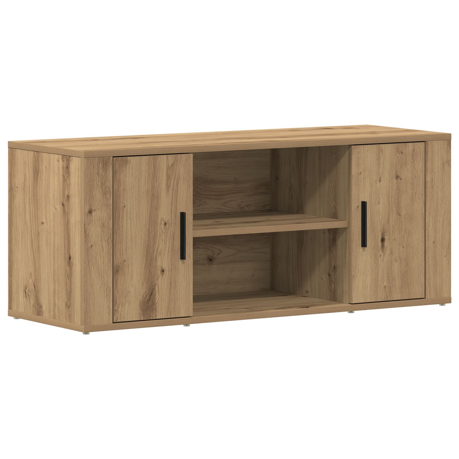 Mueble de TV vidaXL de roble artesanal 100x35x40 cm de madera engineered