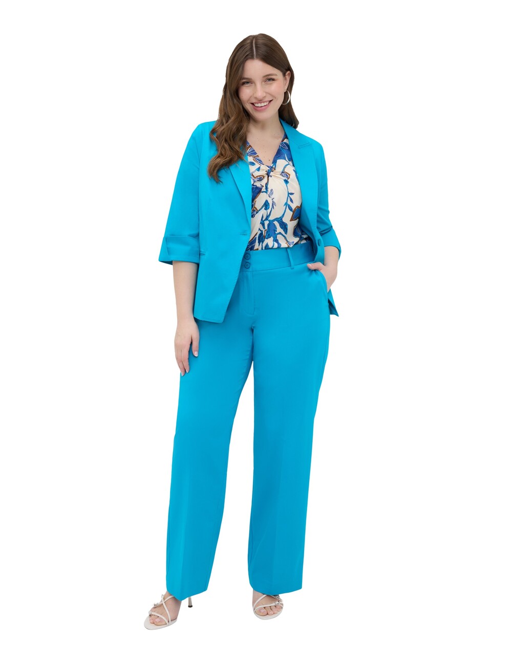 Fiorella Rubino - Pantalones Regular de mezcla de algodón
