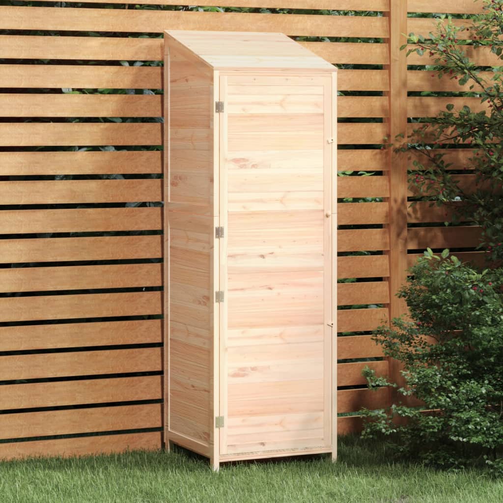 vidaXL Cobertizo de Jardín Madera Maciza Abeto Herramienta Exterior Color Antracita,  Natural,  Blanco y mas