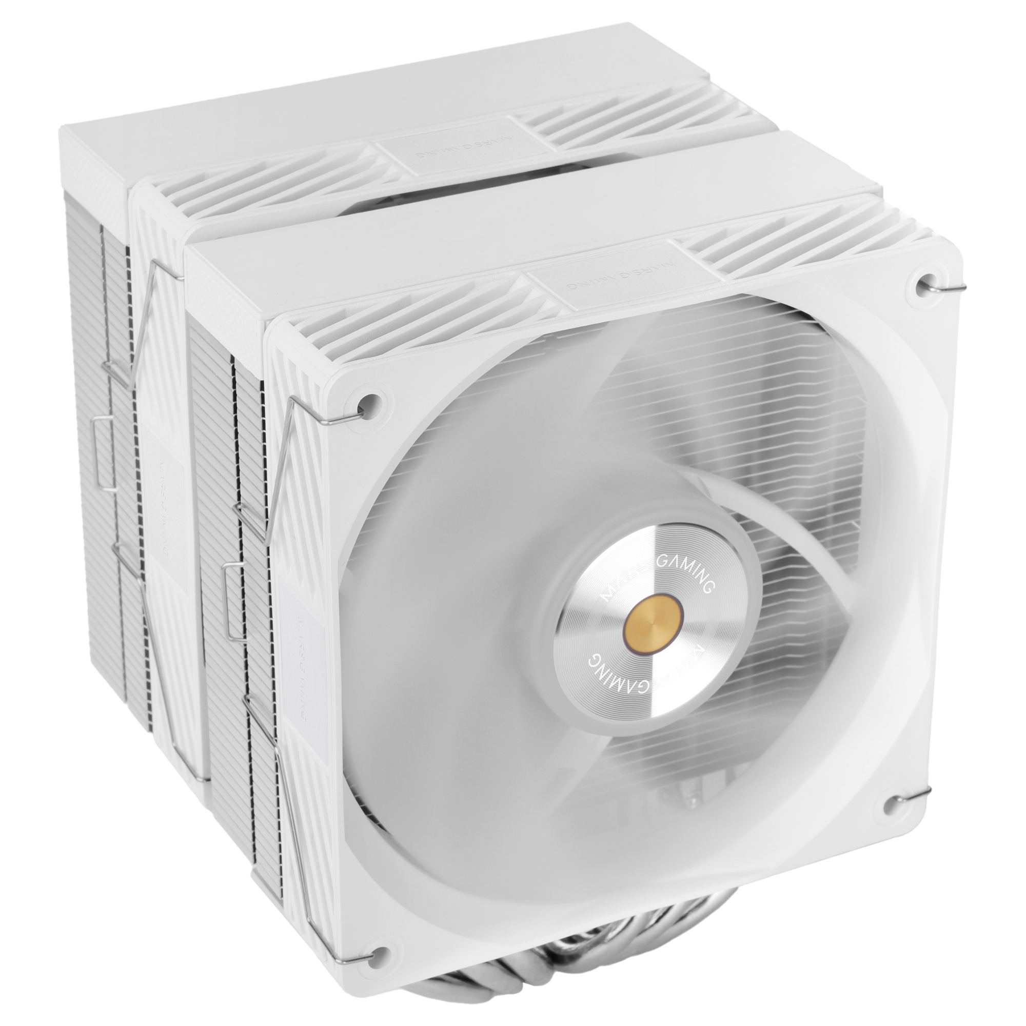 Mars Gaming MCPU-X26PRO, Disipador CPU Dual Tower 350W TDP, 2x Ventiladores 120mm, Rodamientos FDB y Núcleo de Cobre, 6 Heatpipes HCT, Cable Reductor de Ruido, Intel LGA y AMD, Refrigeración PC Negro o Blanco
