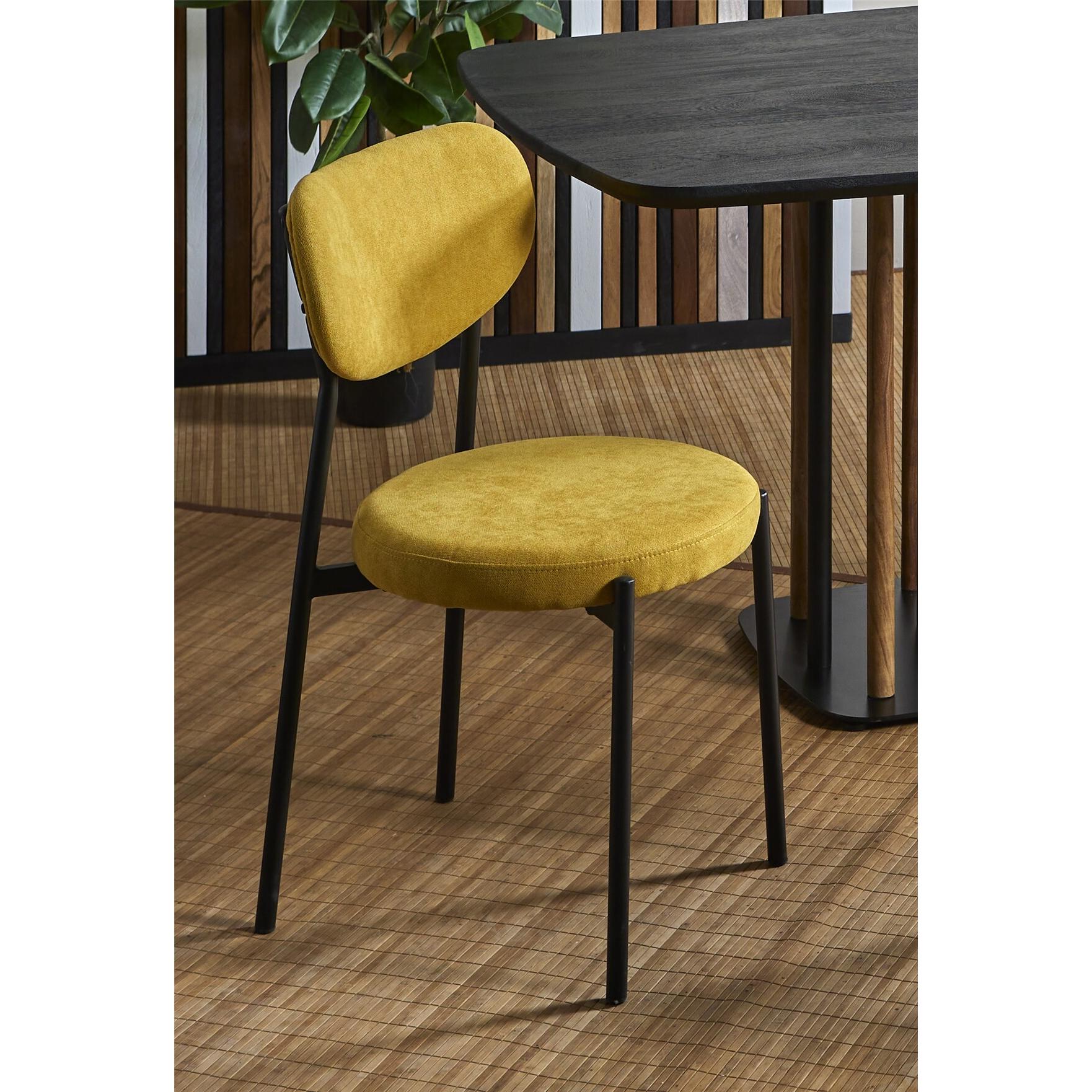 Silla maui mostaza 45x45x85 cms. El mejor complemento para tu hogar.