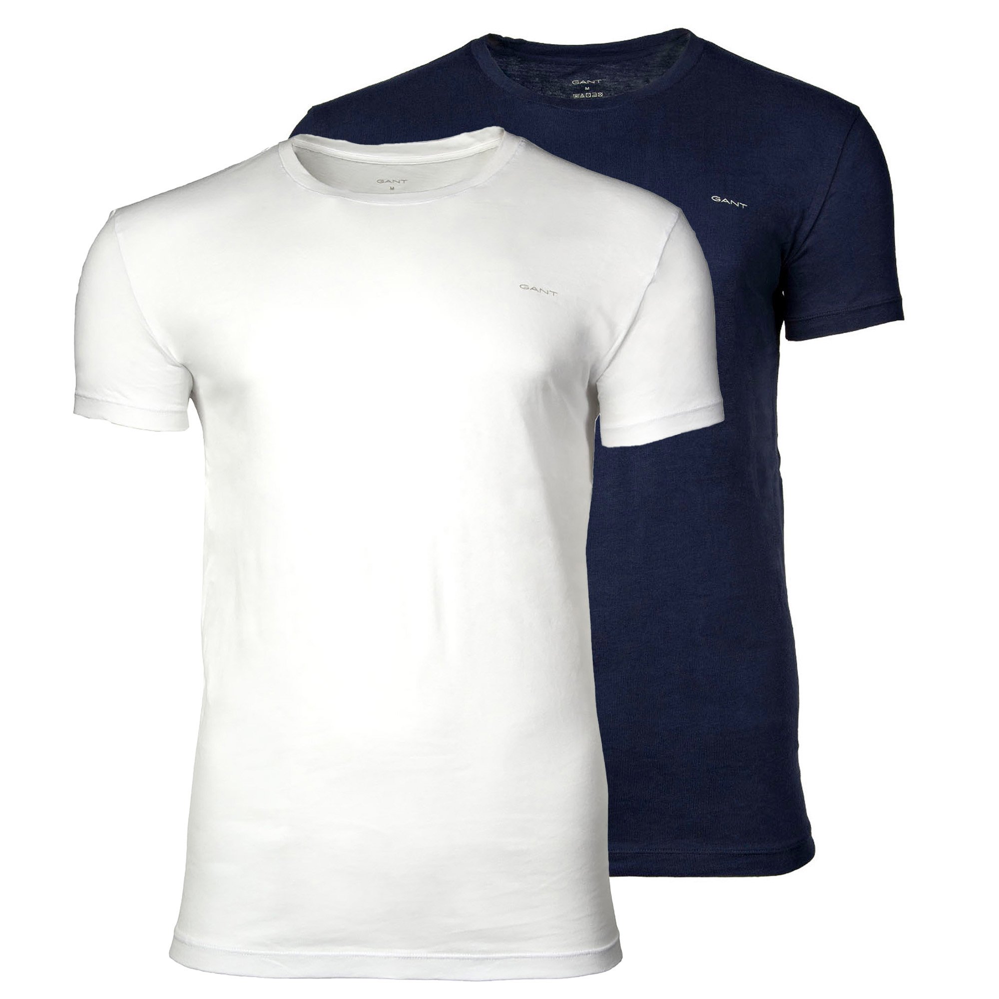 GANT Camiseta hombre, 2-pack - C-NECK T-SHIRT 2-PACK, cuello redondo, manga corta, algodón C-NECK T-SHIRT 2-PACK