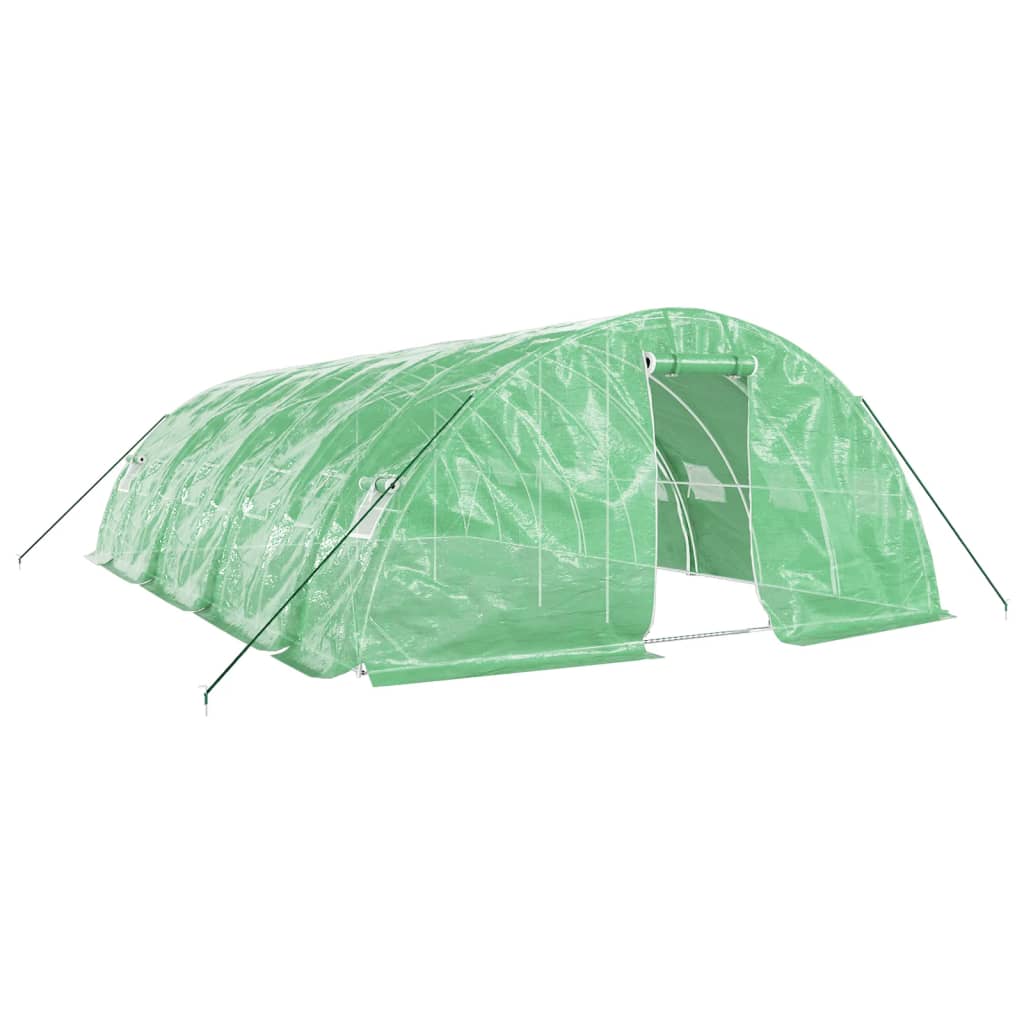 vidaXL Invernadero con estructura de acero verde Multitalles