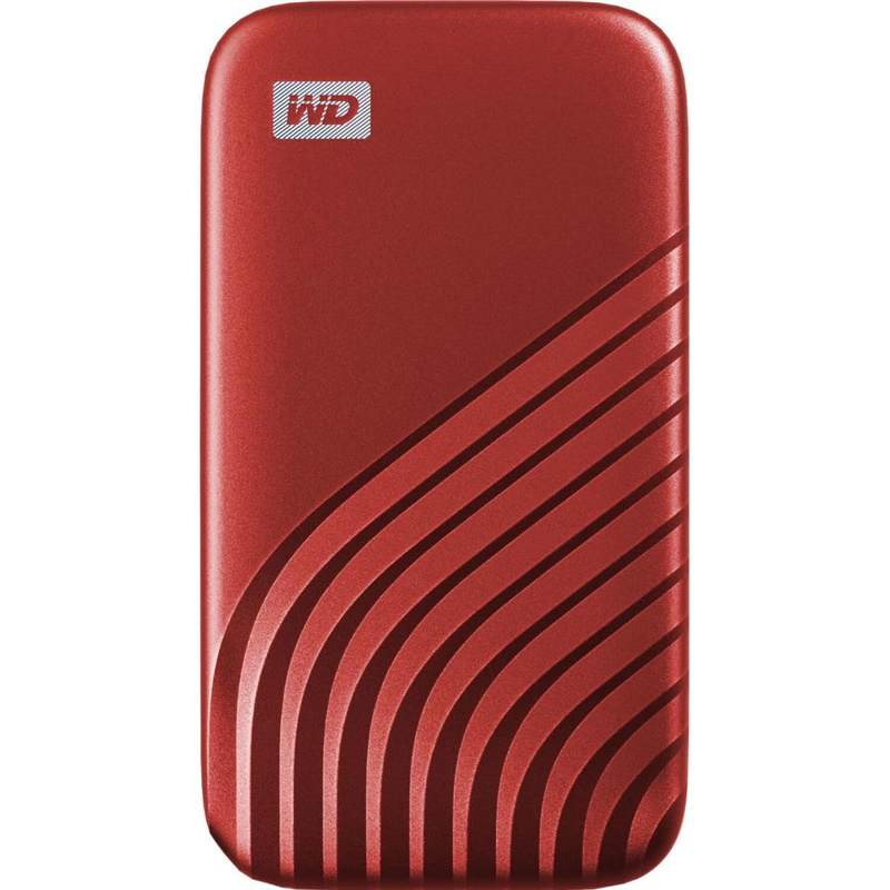 WD My Passport SSD 2TB Drive de estado sólido portátil externo, rojo