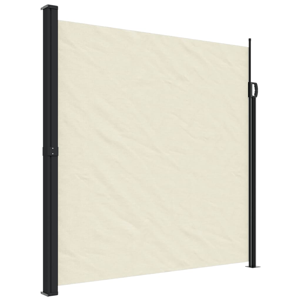 vidaXL Toldo lateral retráctil 200x300 cm Color Negro, Crema, Azul