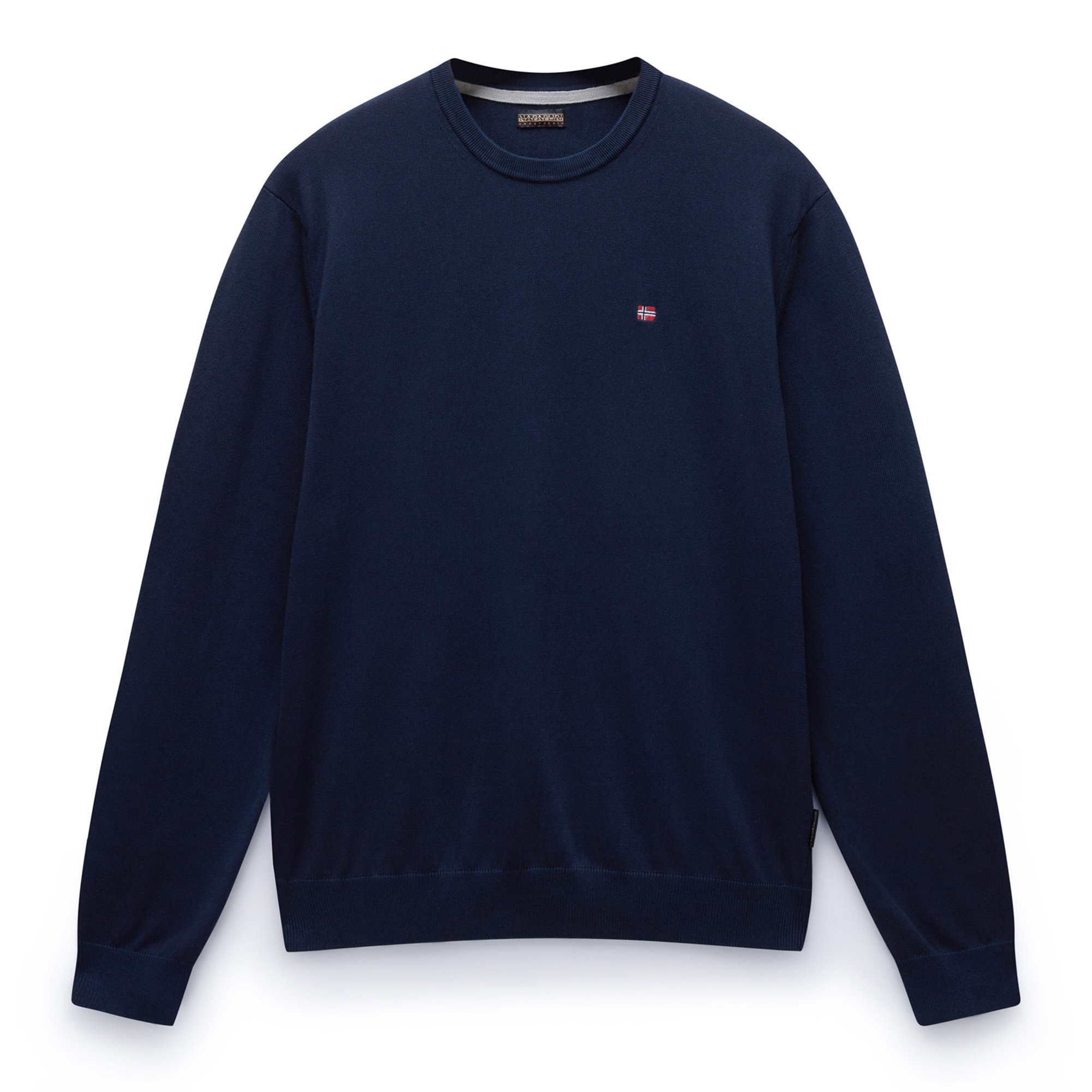 NAPAPIJRI Jersey de punto para hombre - DROZ 5, cuello redondo, algodón, corte recto, liso DROZ 5
