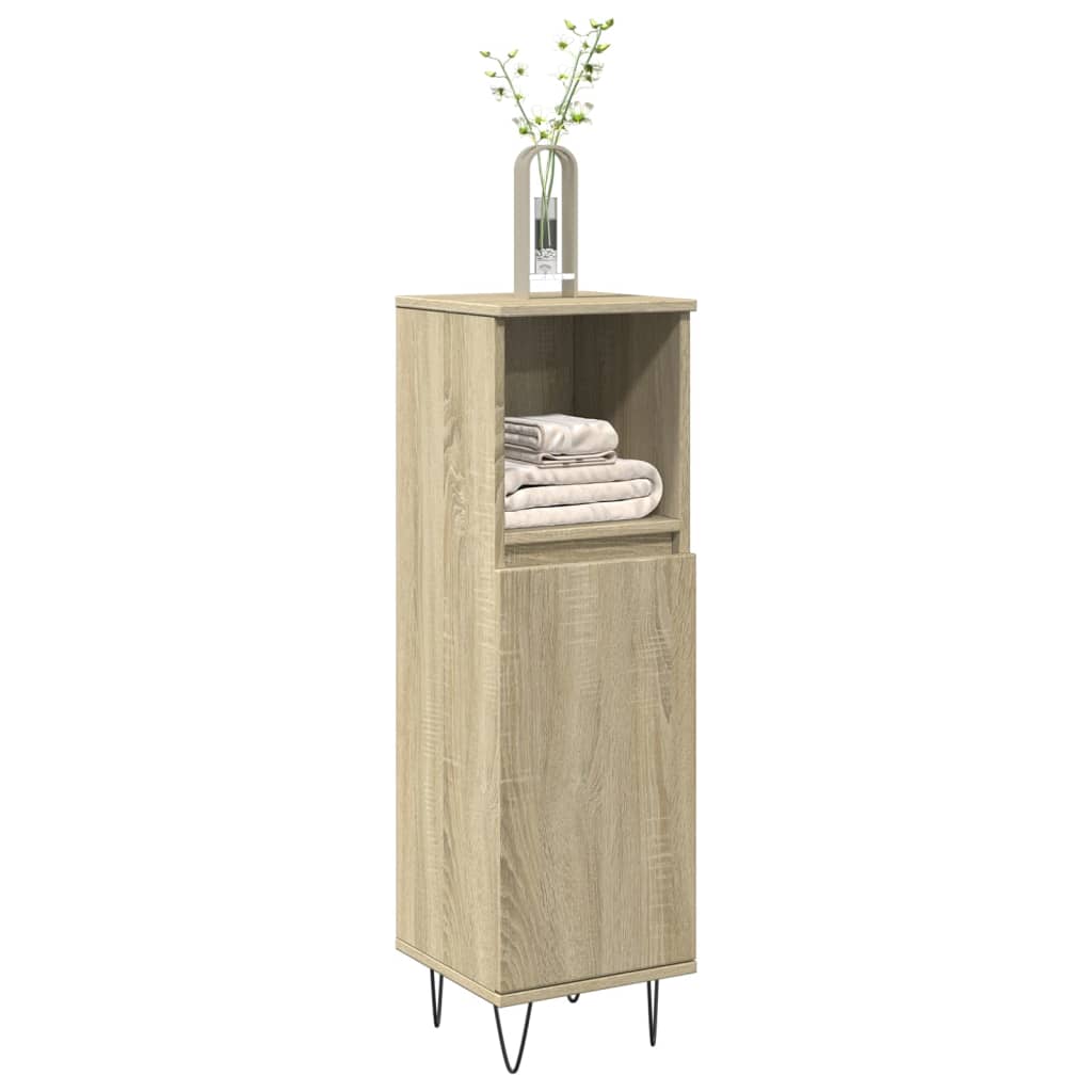 vidaXL Armario de baño madera contrachapada 30x30x100 cm en color Roble Sonoma/Madera antigua/Roble artisan y más | almacenamiento funcional diseño moderno para baño dormitorio sala