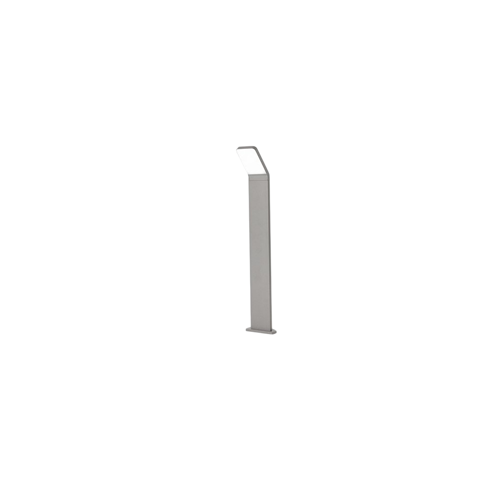 Baliza LED de jardín Path - 12 W, IP65, 1050 lm, 60 cm de altura, 3000 K, aluminio pintado, color gris claro - Perenz