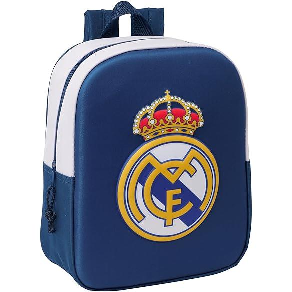 Mochila de Guardería 3D REAL MADRID 3D 22x10x27 cm