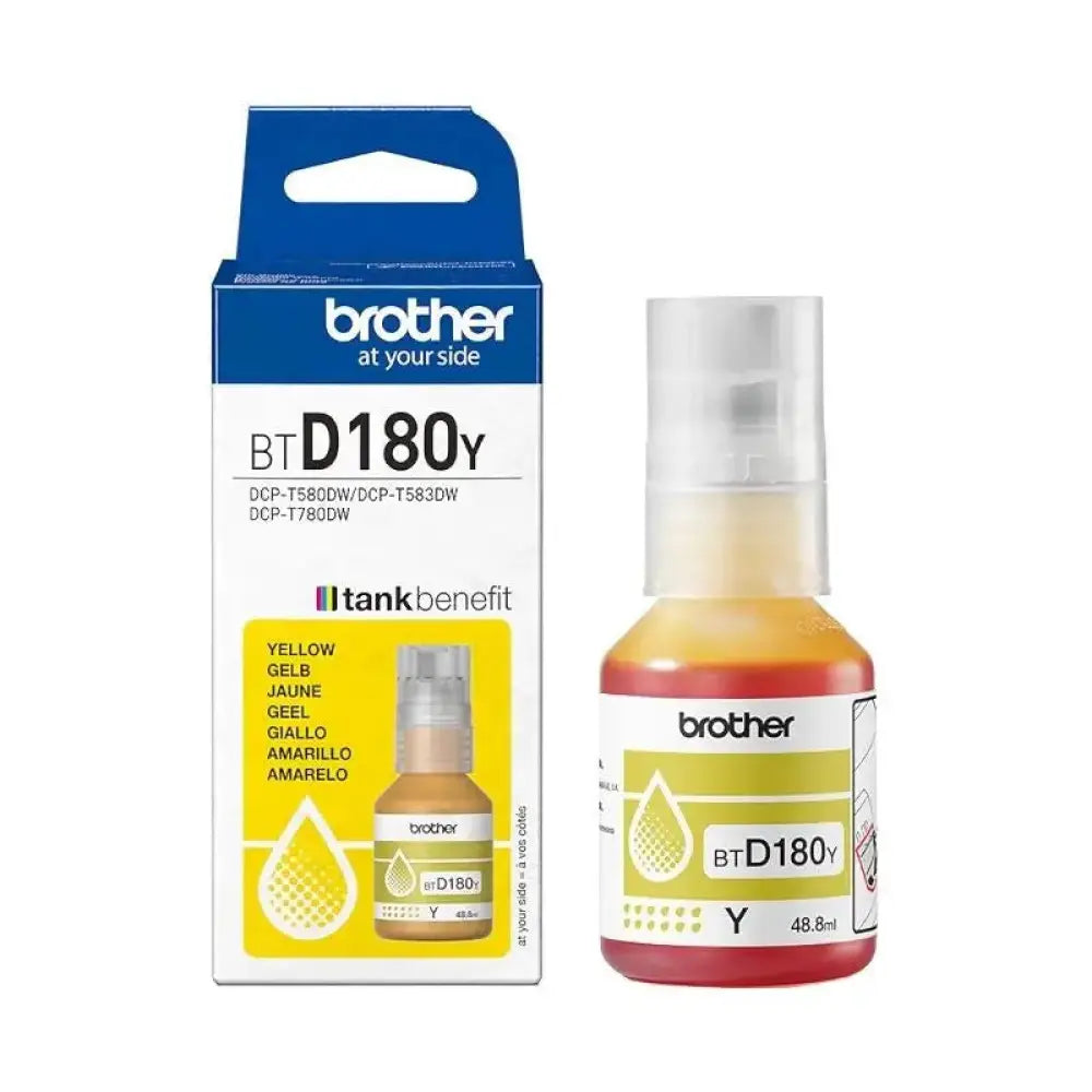 Cartucho Tinta Brother BTD180Y Amarillo Original 5000 páginas