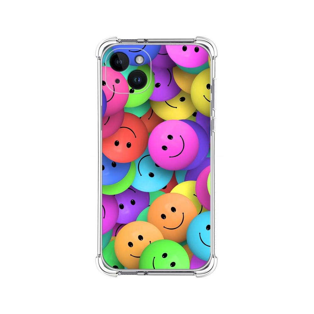 Tumundosmartphone Funda Silicona Antigolpes Iphone 14 Plus Personalizada Diseño Smile