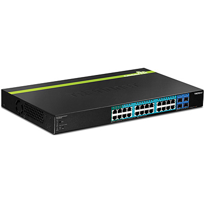 Trendnet TPE-2840WS switch Gestionado Gigabit Ethernet (10/100/1000) Negro 1U Energía sobre Ethernet