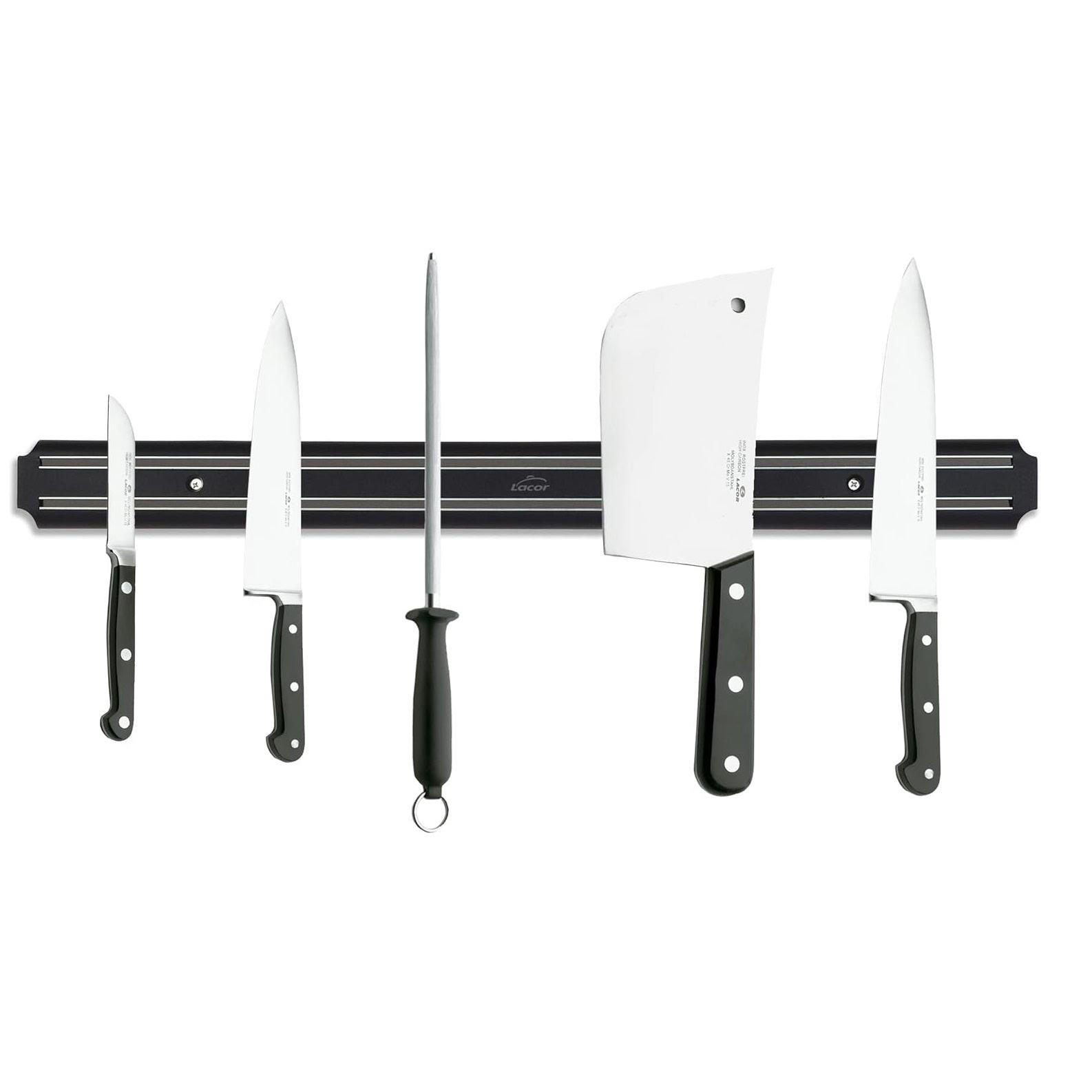 Lacor Soporte Magnético para Cuchillos de Cocina  Disponible en Dos Medidas