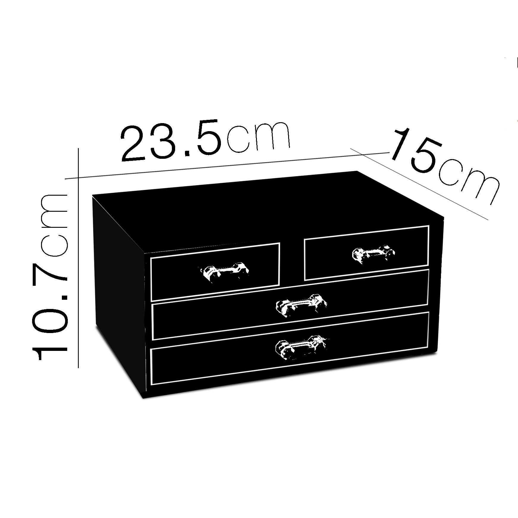 Organizador de Almacenamiento Cosméticos de Bambú, Caja de Almacenamiento de Joyerías , Accesorios para el Cabello, Mostrador de Baño