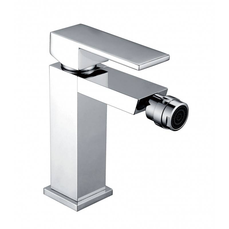 Imex Valencia BDV003-2 Grifo monomando de latón cromado rótula orientable para bidé 14,6x14,6 cm
