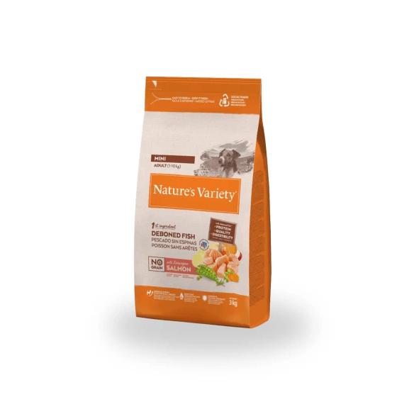 Comida para Perro Adulto Mini NATURES VARIETY No Grain de Salmon 3kg