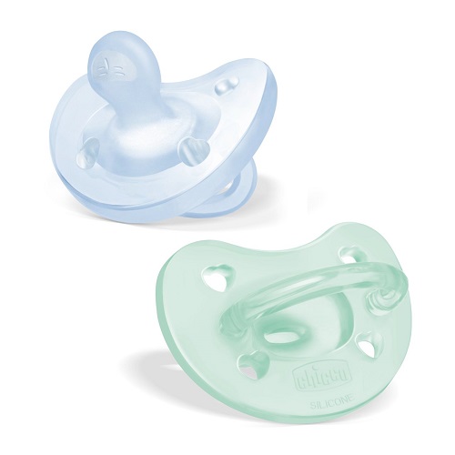 Chicco Chupete Physio Forma Soft Azul Silicona 2-6M (2 Uds)