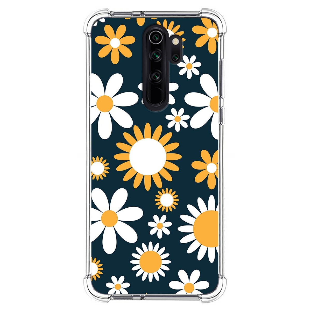 Funda Silicona Antigolpes para Xiaomi Redmi Note 8 Pro diseño Flores 08 Dibujos