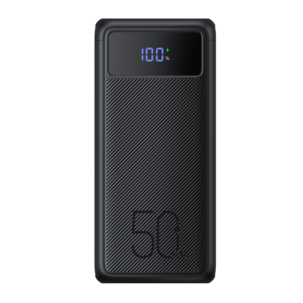 VEGER Power bank con pantalla LCD - Capacidad 56000mAh - Entrada USB-C, Lightning - Salidas 2x USB-C, 3x USB-A - Carga 5 dispositivos a la vez - Carga rápida 130W | Linterna y brújula