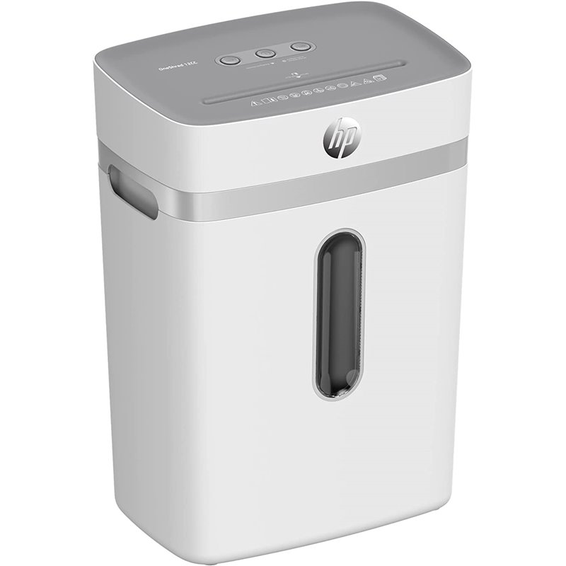 Destructora de documentos HP OneShred 12CC (nivel de seguridad 4, corte de partículas de 4x35 mm, hasta 12 hojas de 80 g/m², 68
