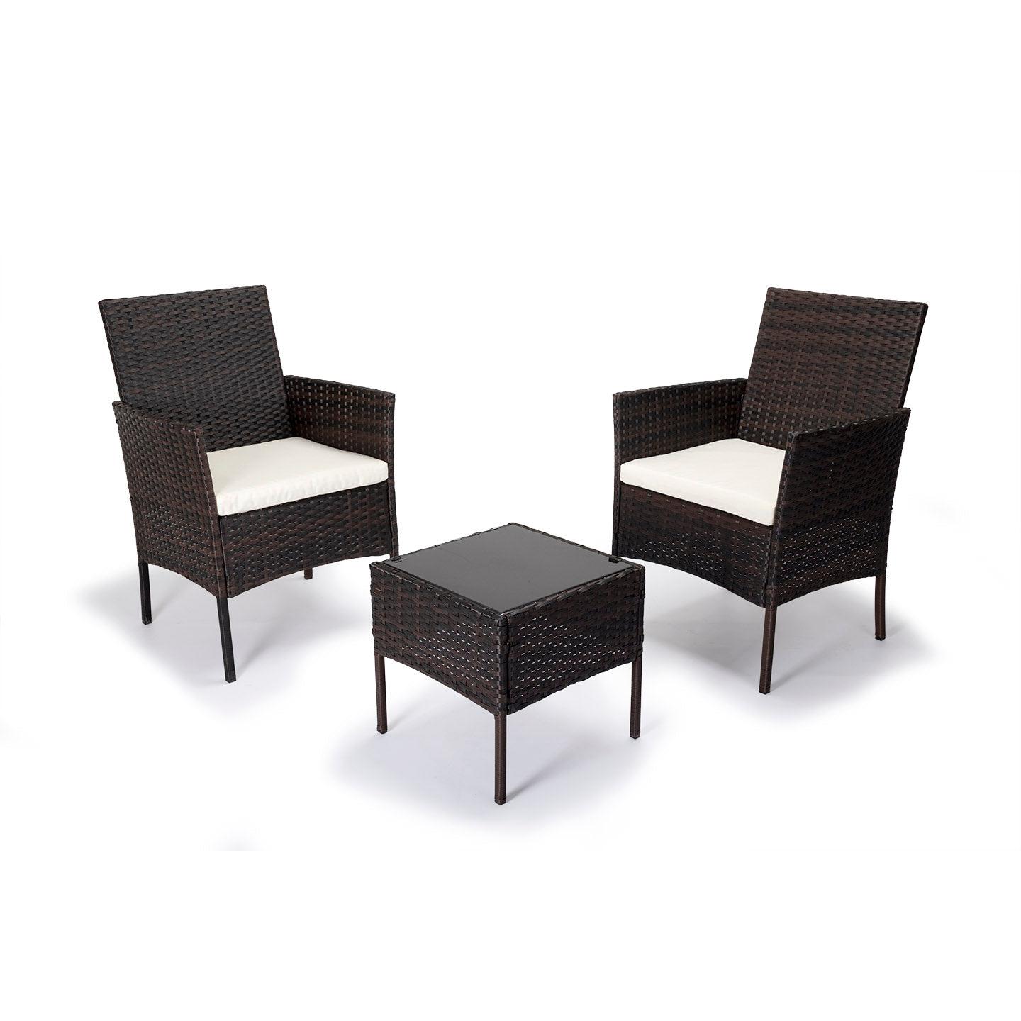 Conjunto Mesa + 2 Sillones de Ratan PE. Muebles de Jardin y Terraza     Saldos y Stocks