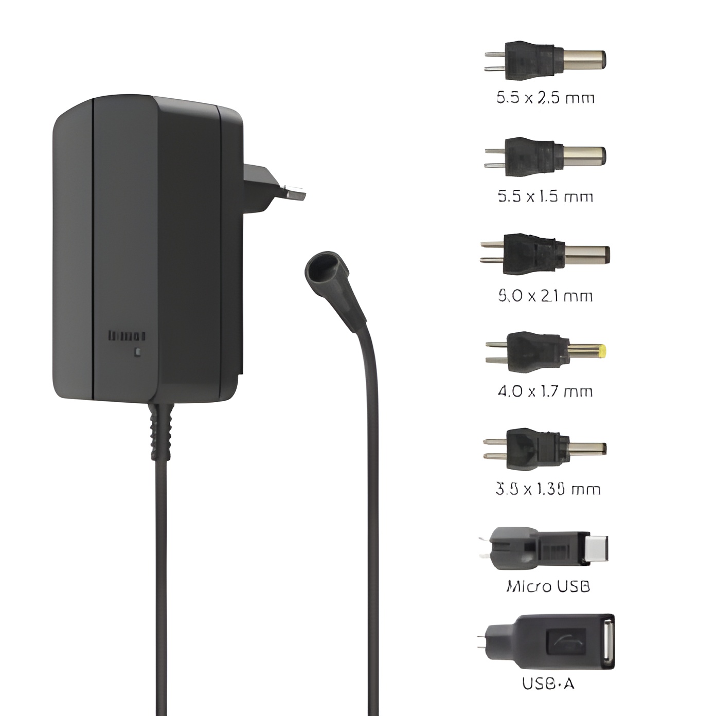 Hama fuente de aliment. conmt. universal ajustable 1500ma 18w max. 12v 7 adaptadores