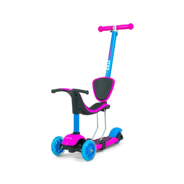 Scooter 3 em 1 Milly Mally Little Star Pink-Blue