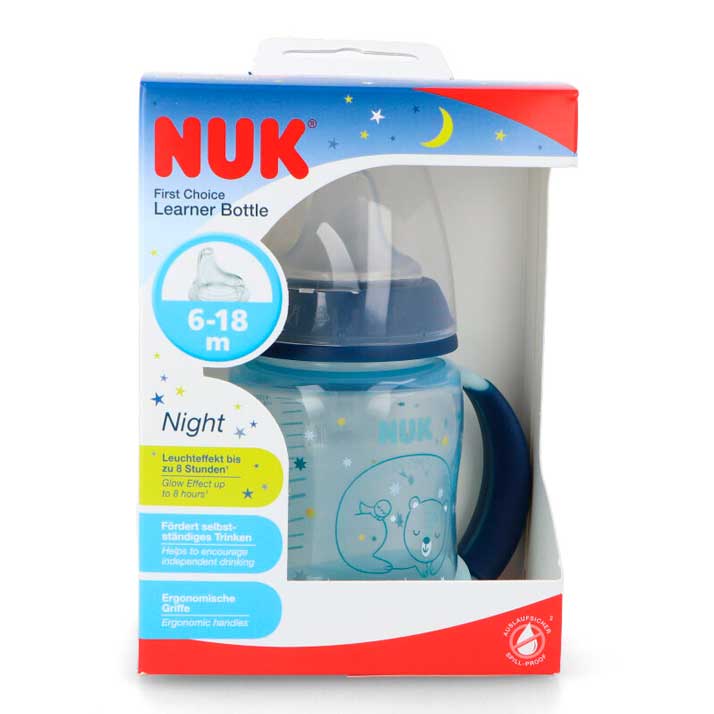 Nuk Biberon Entrena Night +6 Meses para Bebés Mayores de 6 Meses