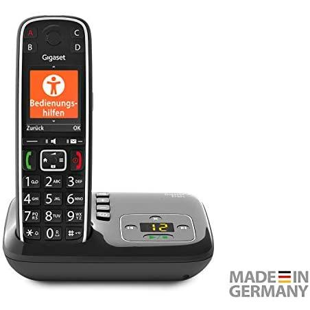 Gigaset e720a dect/analogue telephone black caller id e720a, dect/analogue telephone, wireless terminal, 200 inputs, call identifier, security services