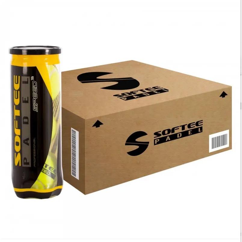 Bolas Softee Pádel Speed | Cajón Completo o Packs | Pelotas Oficiales Alta Durabilidad y Velocidad