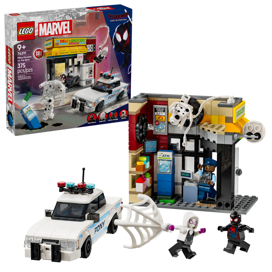 LEGO MARVEL 76311: Multiverso Arácnido: Miles Morales vs. Mancha