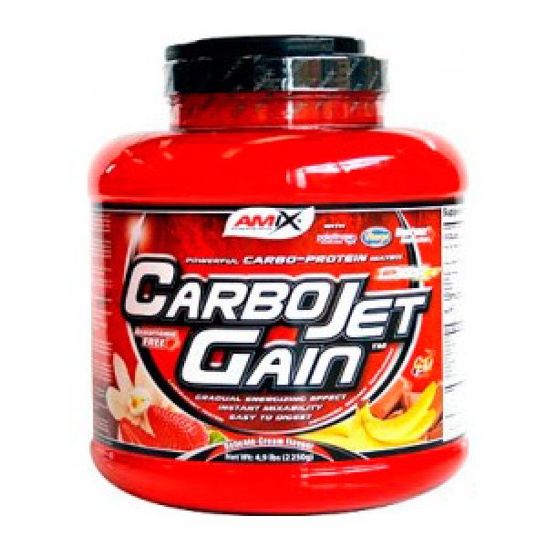 AMIX Carbojet Gain - 4 kg con Proteína de Suero y Enzimas Digestivas