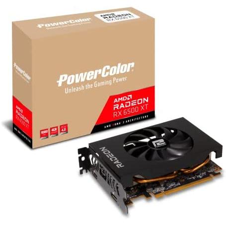 Powercolor Tarjeta gráfica AMD Radeon RX 6500XT ITX para Juegos con Memoria GDDR6 de 4 GB